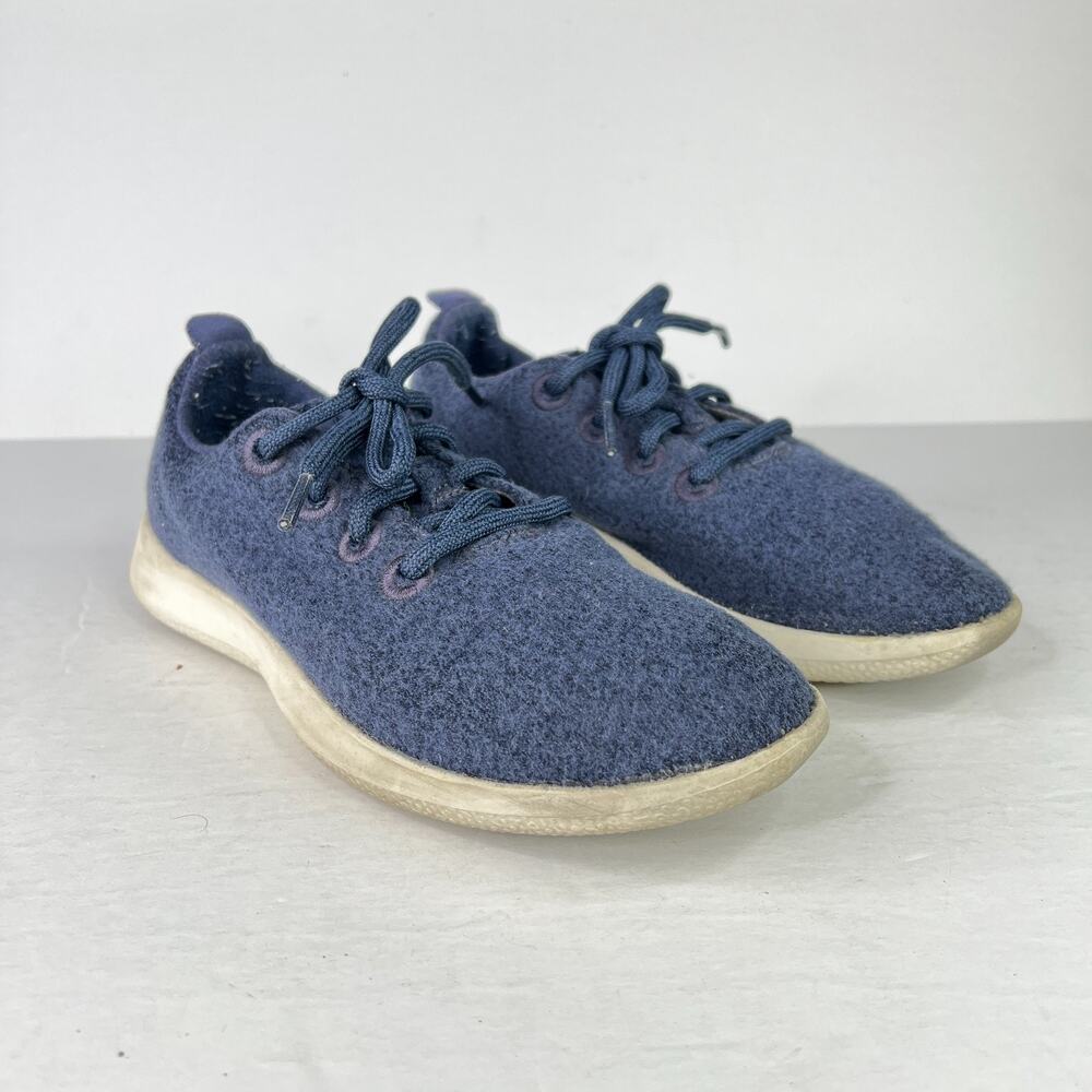 Allbirds WR Merino Wool Runner Sneakers Comfort Shoes Navy Blue Womens 6